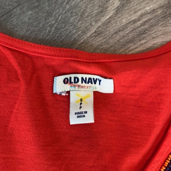 NWT Old Navy Red Beaded Neck Tank Top - Picture 9 of 10
